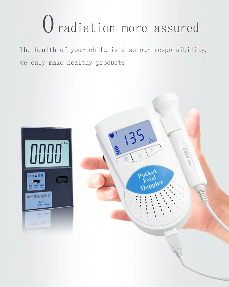 Manufacture Medical Grace Normal Pregnancy Heart Bit Baby Heartbeat Doppler Fetal Monitor