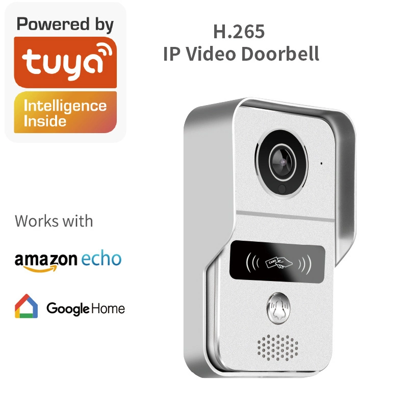 Smart Tuya WiFi Video Door Phone Intercom Doorbell Wireless Unlock IR Cut Night Vision Motion Detection Alarm Doorbell Camera